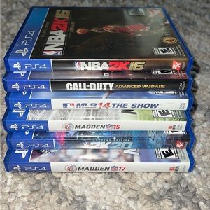 6 PS4 discs games bundle